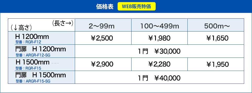 価格表